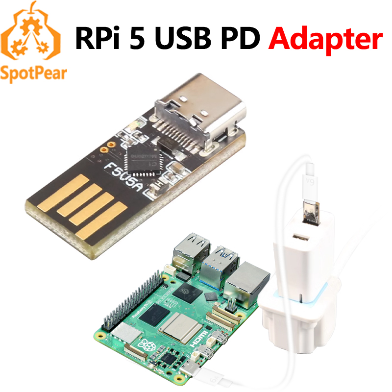 Pi Power Supply - อะแดปเตอร์จ่ายไฟ Raspberry Pi 5 USB A