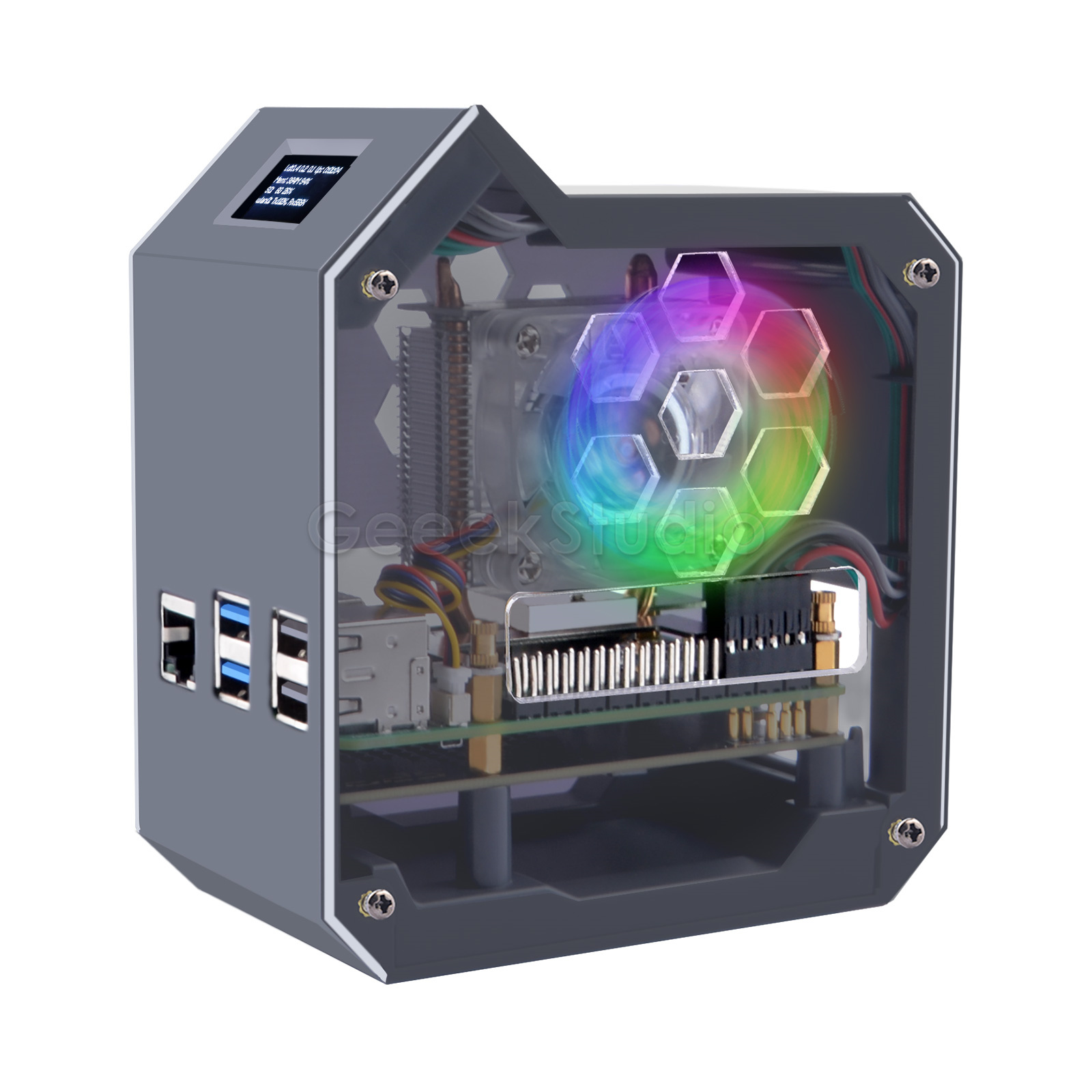 Pi 5 Case - N07 minitower NVMe ชุด NAS สำหรับ