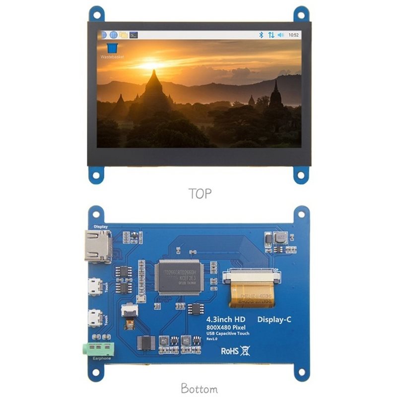 หน้าจอ LCD ระบบสัมผัสแบบคาปาซิ - Pi Zero บทวิจารณ์และราคา