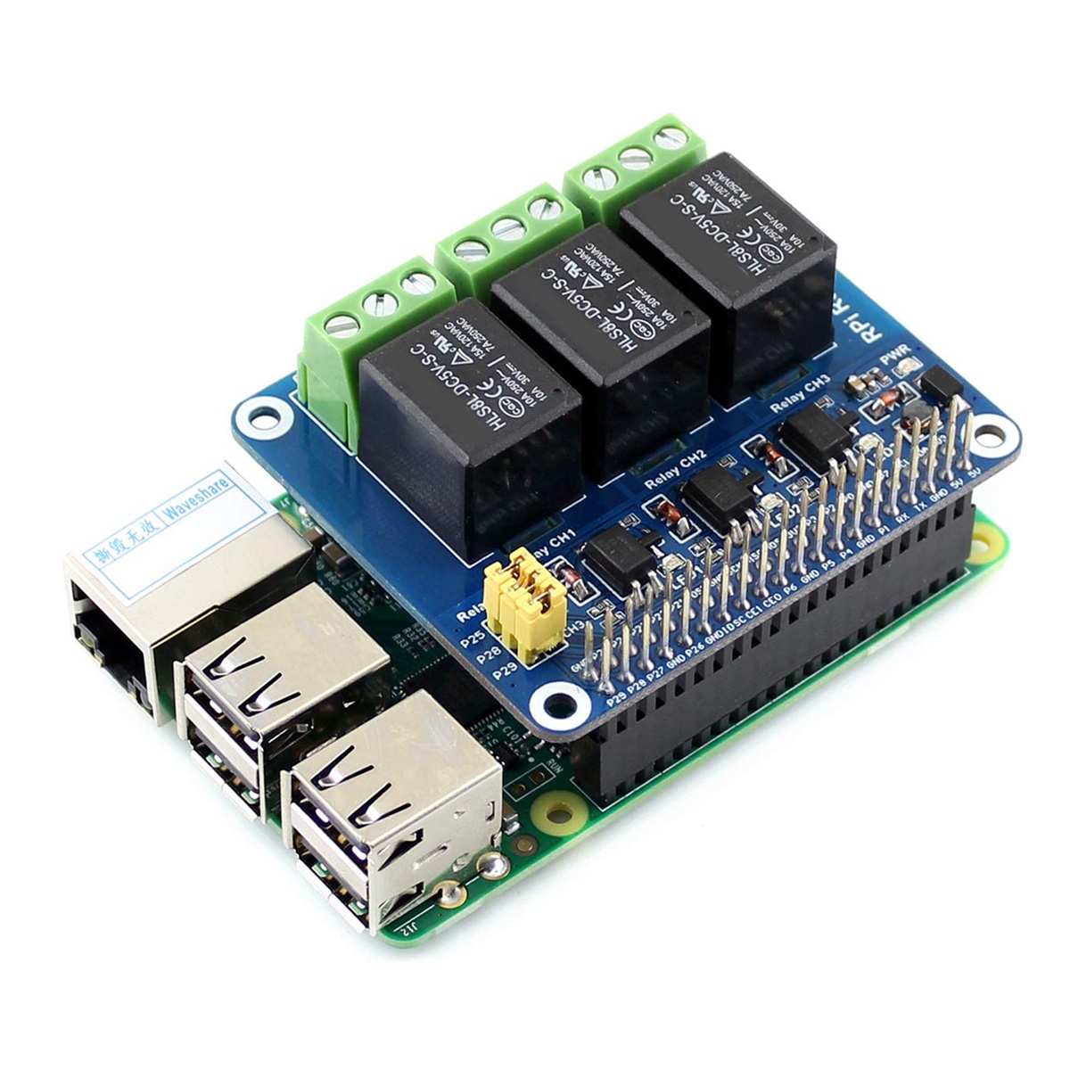 Waveshare 5V 3-Channel Relay M - Pi Zero บทวิจารณ์และราคา