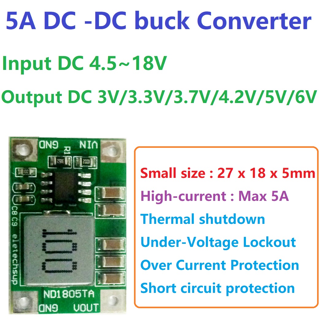 โมดูลแปลงแรงดันไฟฟ้า DC-DC แบบ - Raspberry Pi 4 บทวิจารณ์และราคา